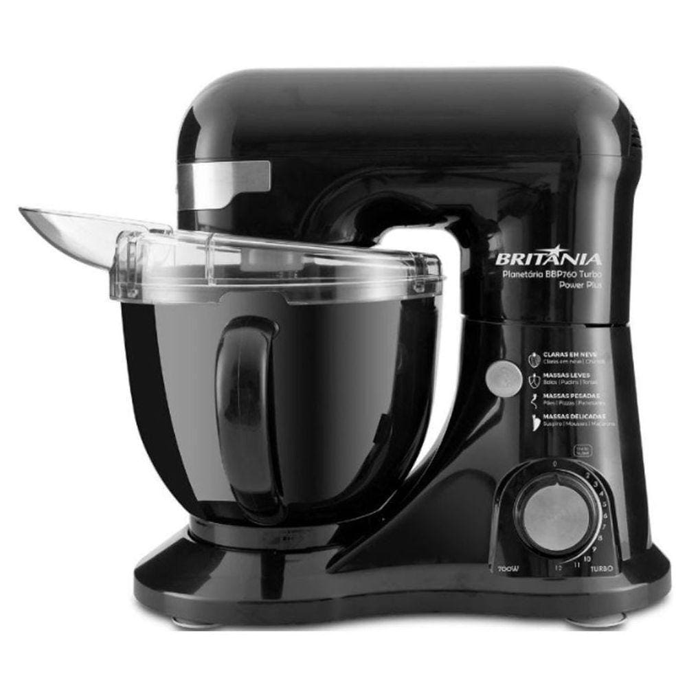 Batedeira Planetária Britânia 4,5 L Preto 127v