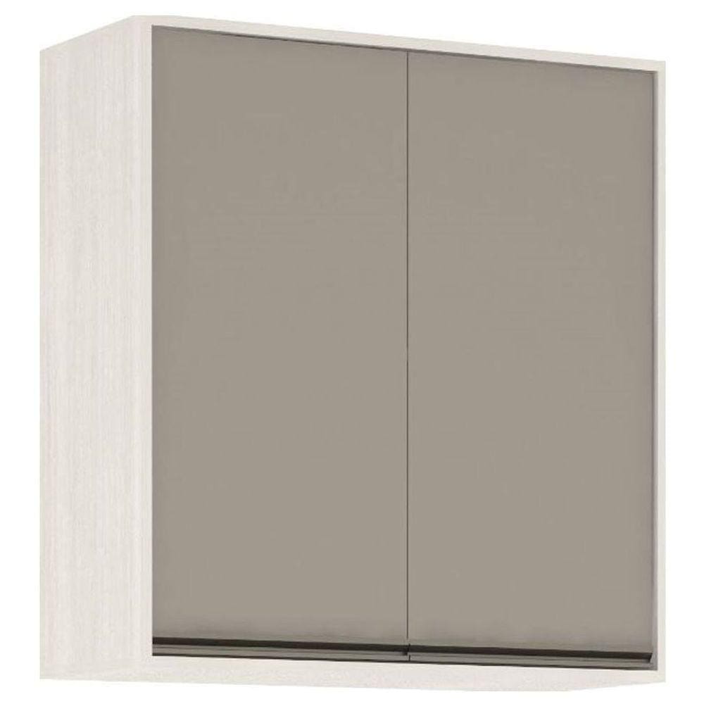 Armário De Cozinha Luciane 80 Cm 2 Portas Linea Patina/Mocca Laca