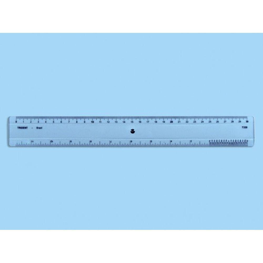 Regua Acrilico 30Cm Trident - 7330
