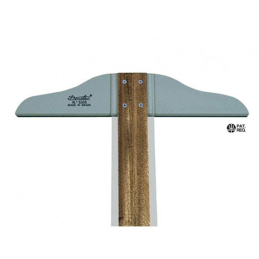 Regua T Fixa Madeira Com Borda Acrilica 50Cm - 5305