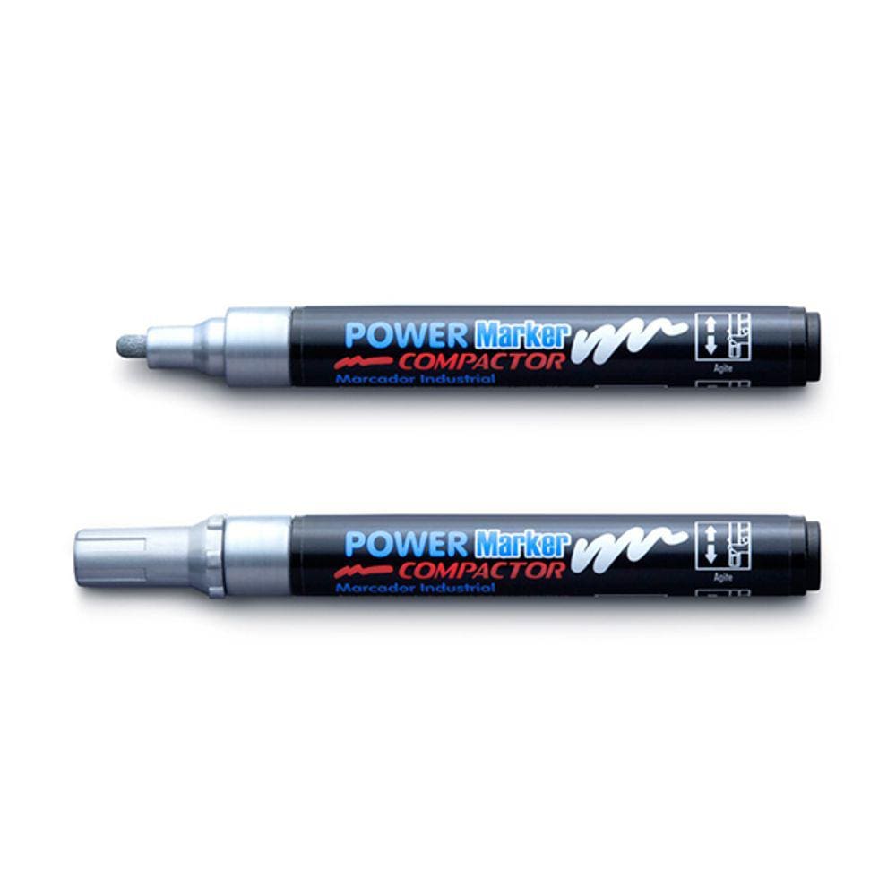 Marcador Power Medio Prata-01387