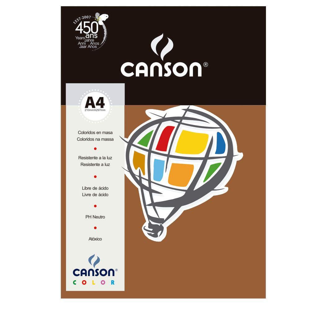 Canson Color A4 180G 10 Folhas Chocolate - 66661273