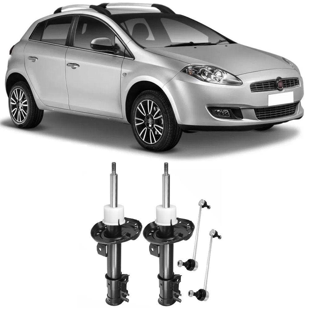 Amortecedor + Bieleta Fiat Punto Dianteira 2007 Até 2016 O Par