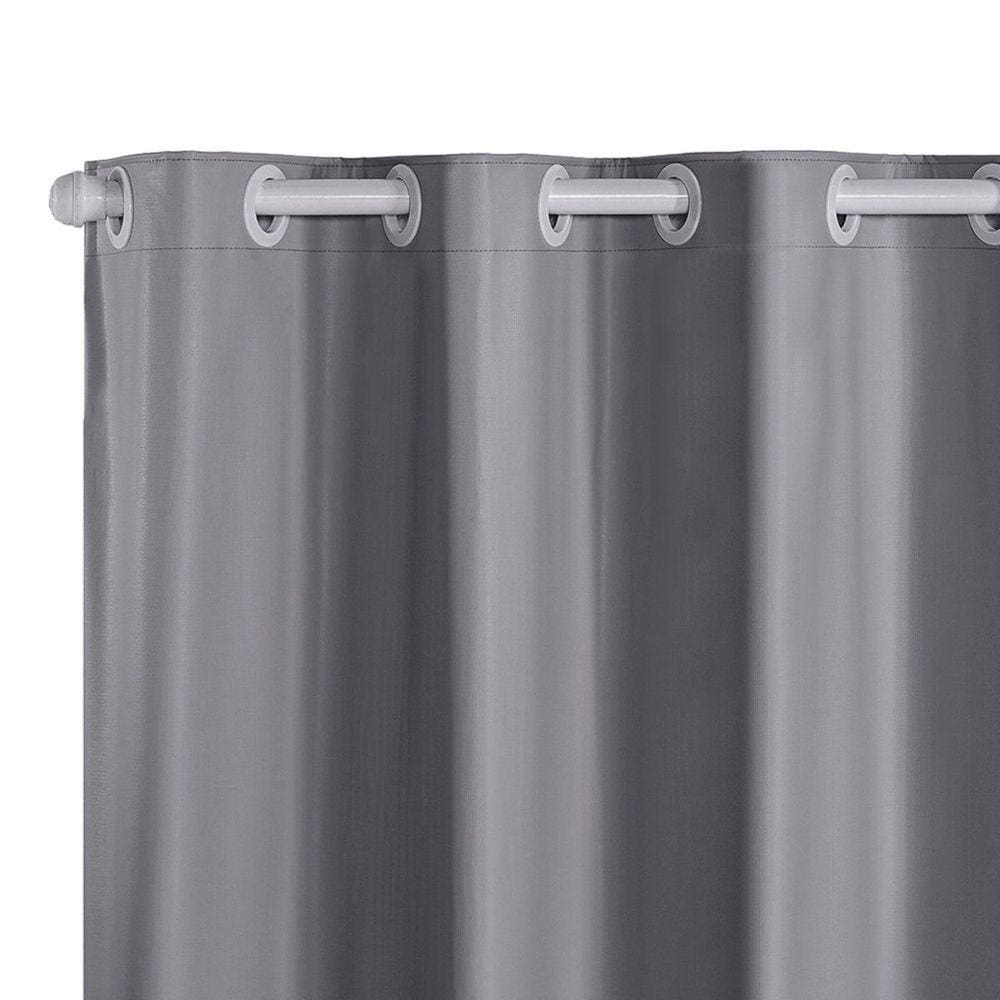 Cortina 2,20m X 1,30m Sala Quarto Blackout 100% Corta Luz PVC - Cinza