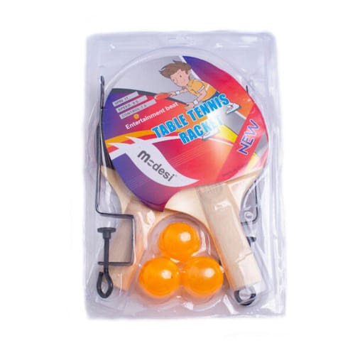 Kit com Raquete e Bolinha Para Tênis de Mesa Ping-pong