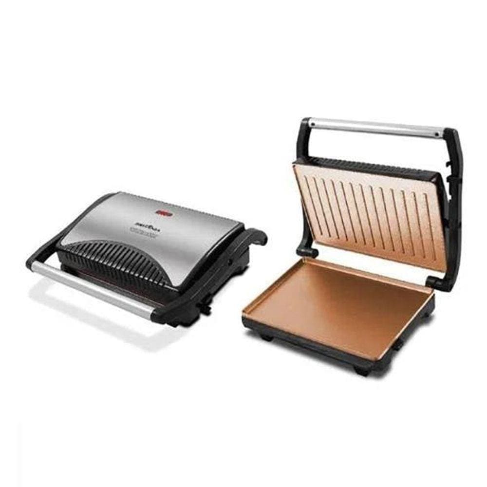 Sanduicheira E Grill Britânia Bgr24G Press Supreme Gold 127V