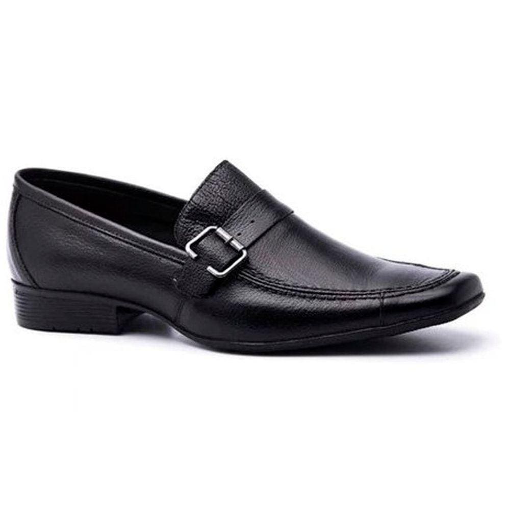 Sapato Masculino Social Preto Italiano Bico Alongado D`mazons