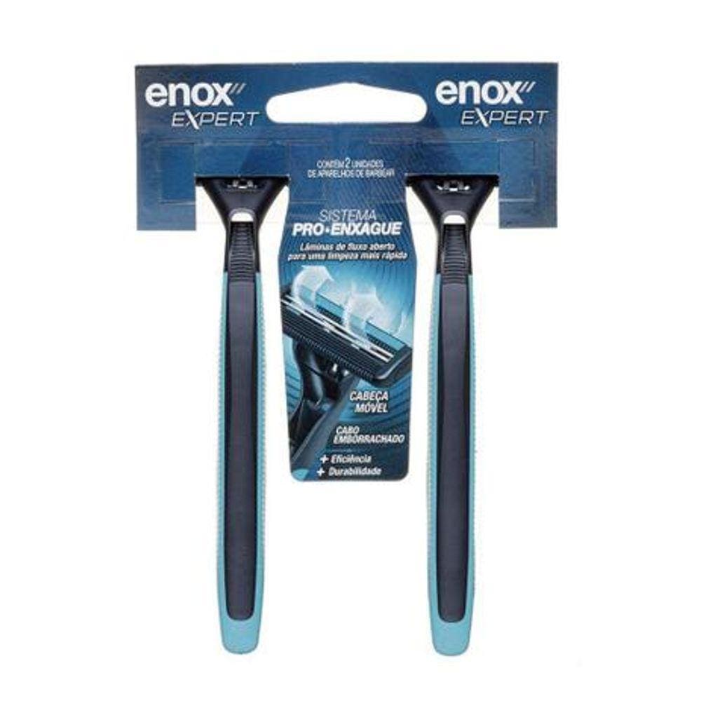 Aparelho Barbear Masc Enox Expert C/2Un Ref1750