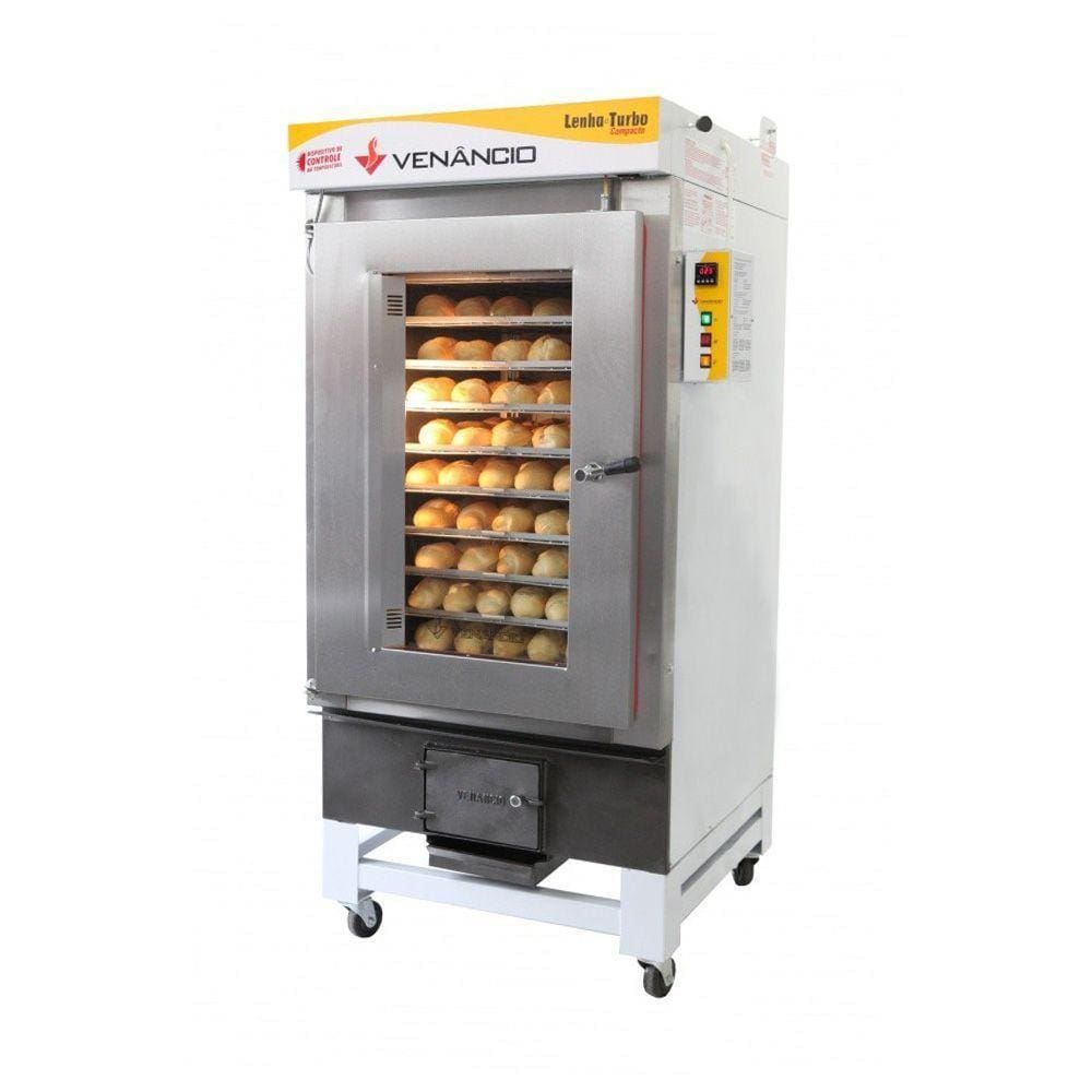 Forno Turbo a Lenha Ciclone 10 Esteiras Venâncio Fclt10