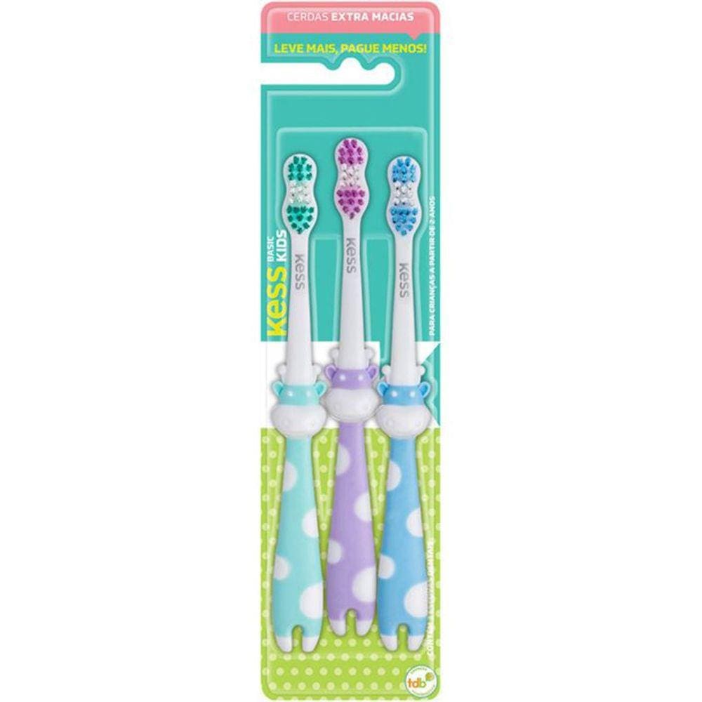 Escova Dental Kess Inf Kit Kids Leve 3Pag2 Ref2566