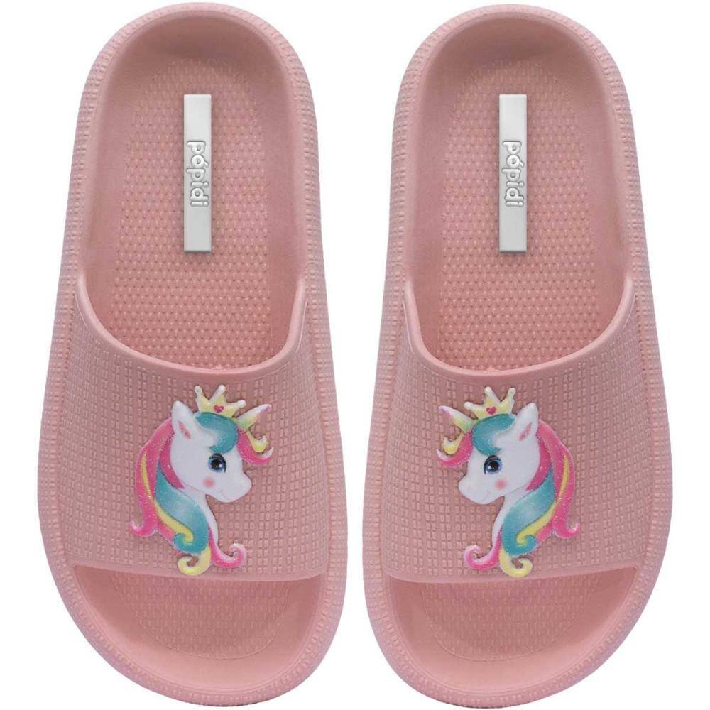 Chinelo Unicórnio Infantil Menina Sandália Moda Nuvem 12.53