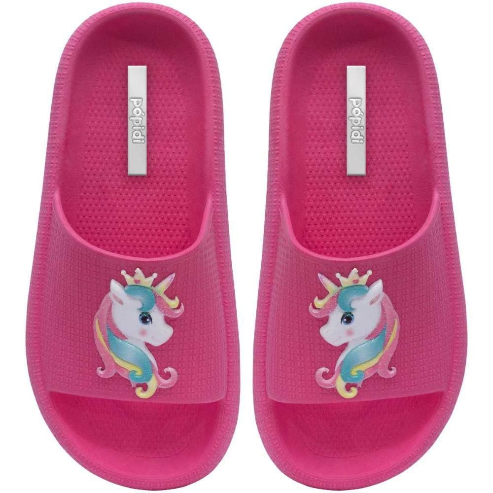 Chinelo Unicórnio Infantil Menina Sandália Moda Nuvem 12.53