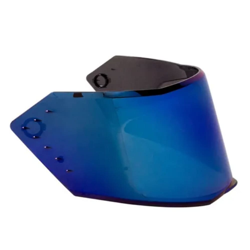 Viseira Capacete Bieffe B-12 B12 Azul Espelhada Origina