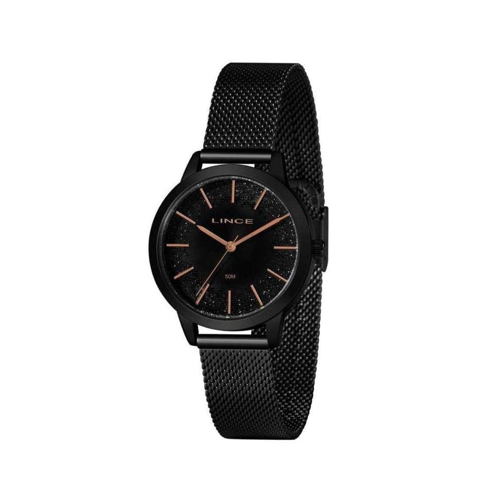 Relógio Feminino Lince Pequeno Preto Lrn4678L P1Px