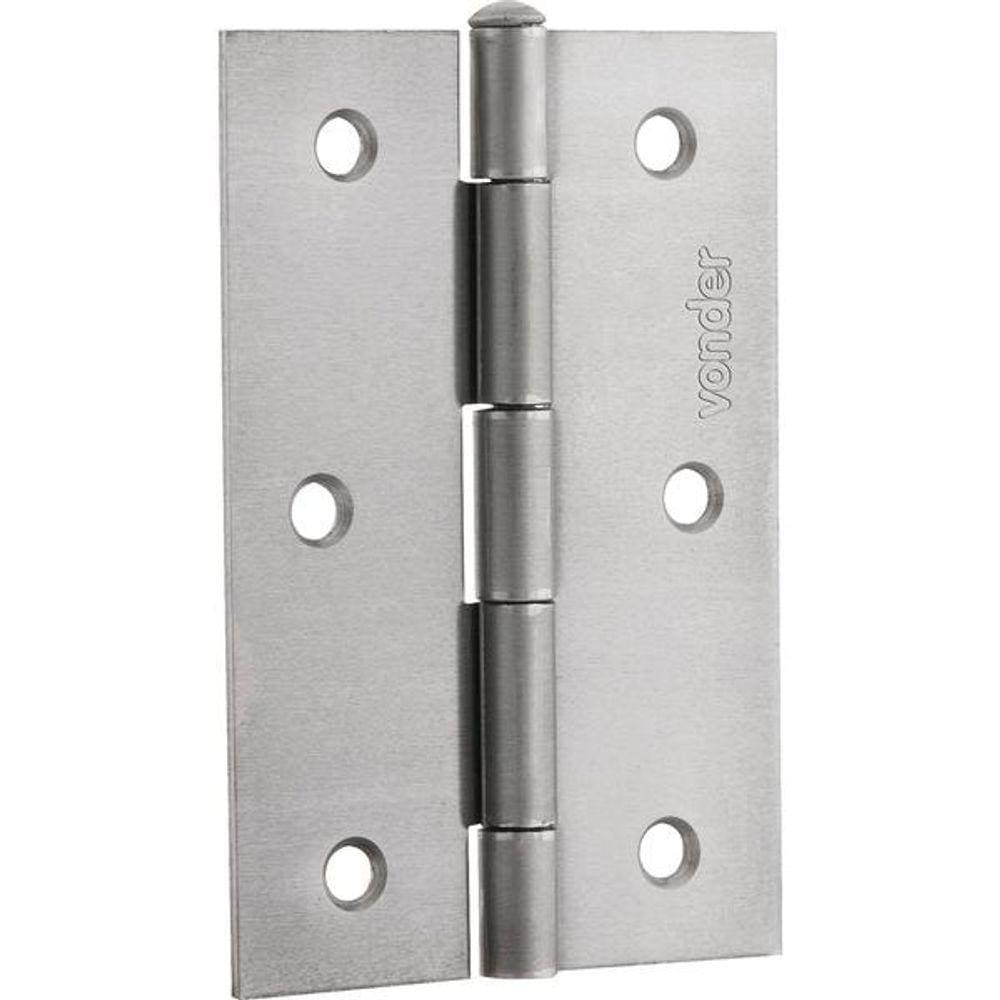 Dobradiça Para Portas 3.1/2" Ferro Polido - Vonder