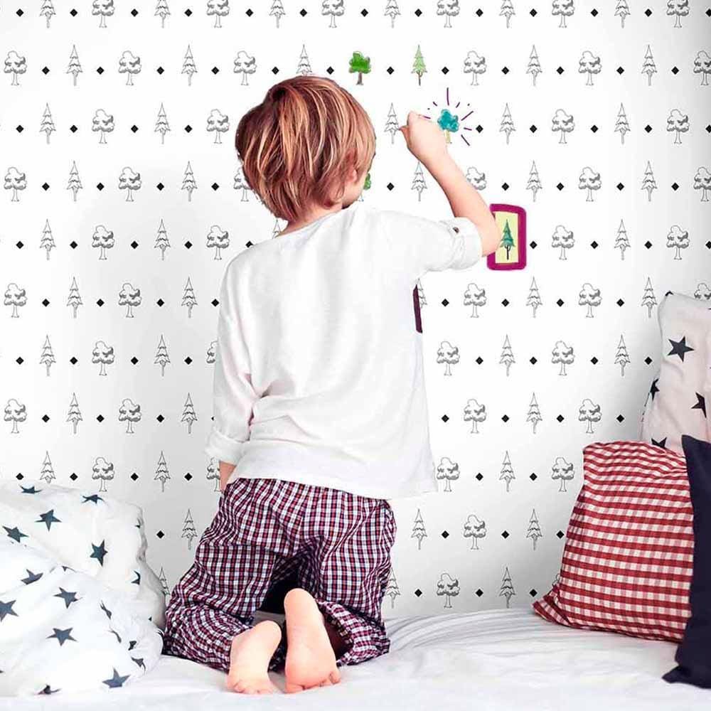 Papel de Parede Play Colorir 97908 - Rolo: 10m x 0,53m