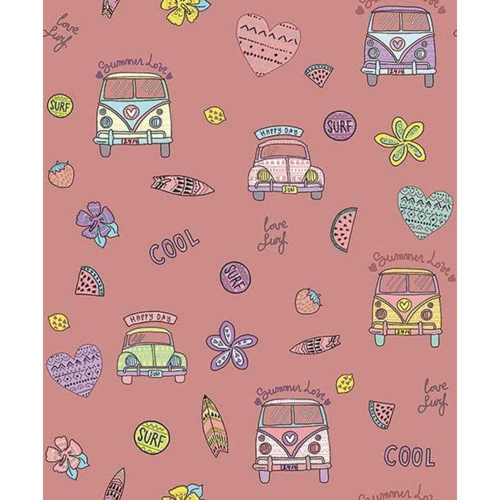 Papel de Parede Pure Kids & Teens Hippie KT68436