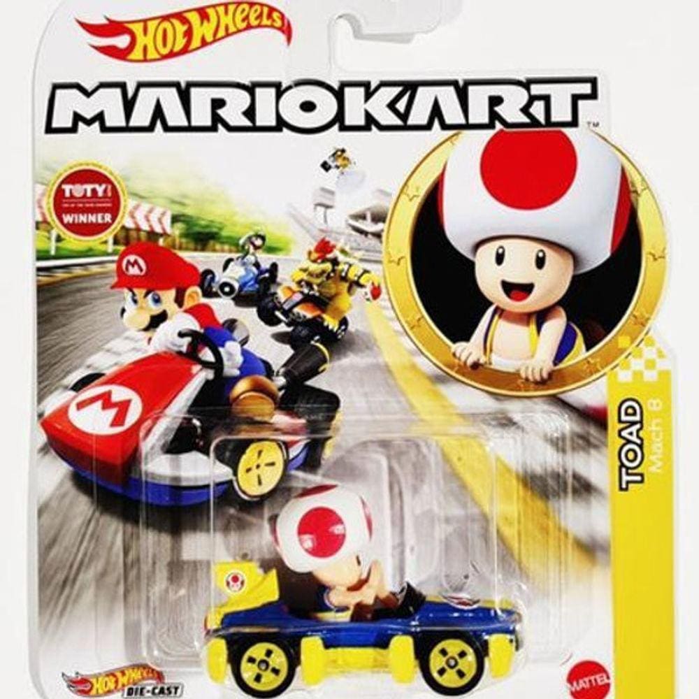 Hot Wheels Mario Kart Toad Mach 8 Hdb35