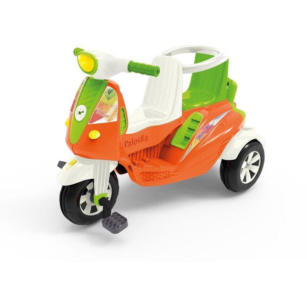 Triciclo Infantil Moto Dupla Duo 2Em1 Calesita Até 50 Kg