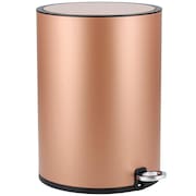 Lixeira Redonda 6 Litros Champagne Just Home Collection