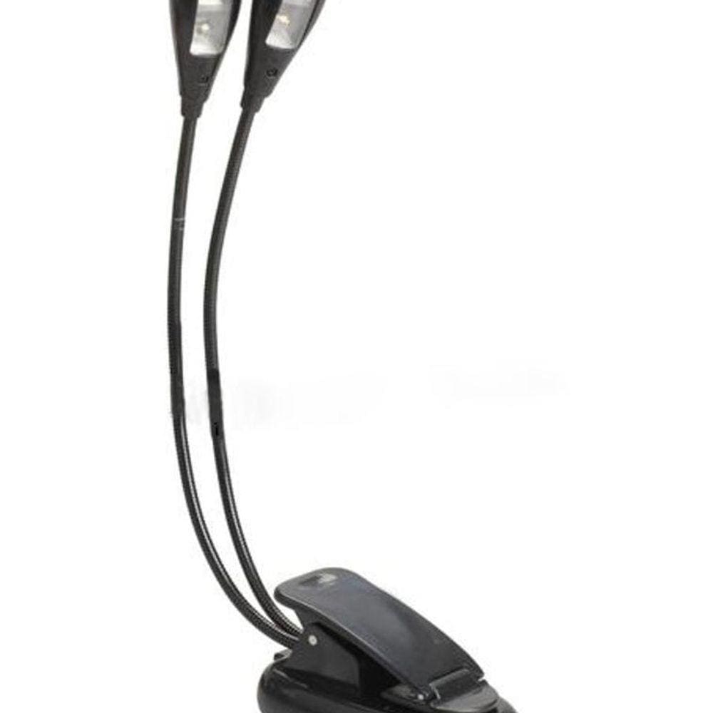 Luminária De 4Leds,Dupla E Flexível P/Estante De Partitura