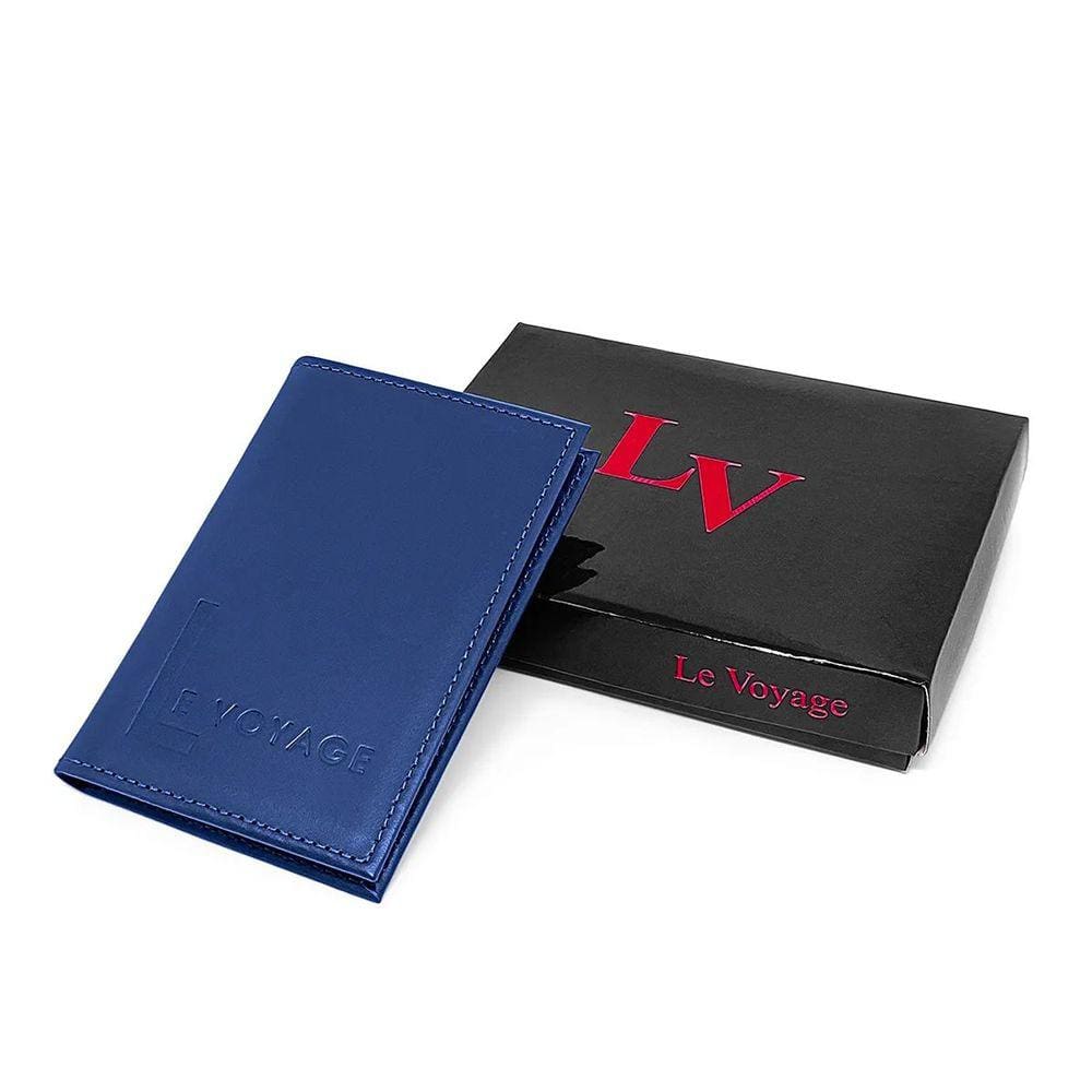 Carteira Slim Pequena Couro Le Voyage Masculina Cartões Cnh