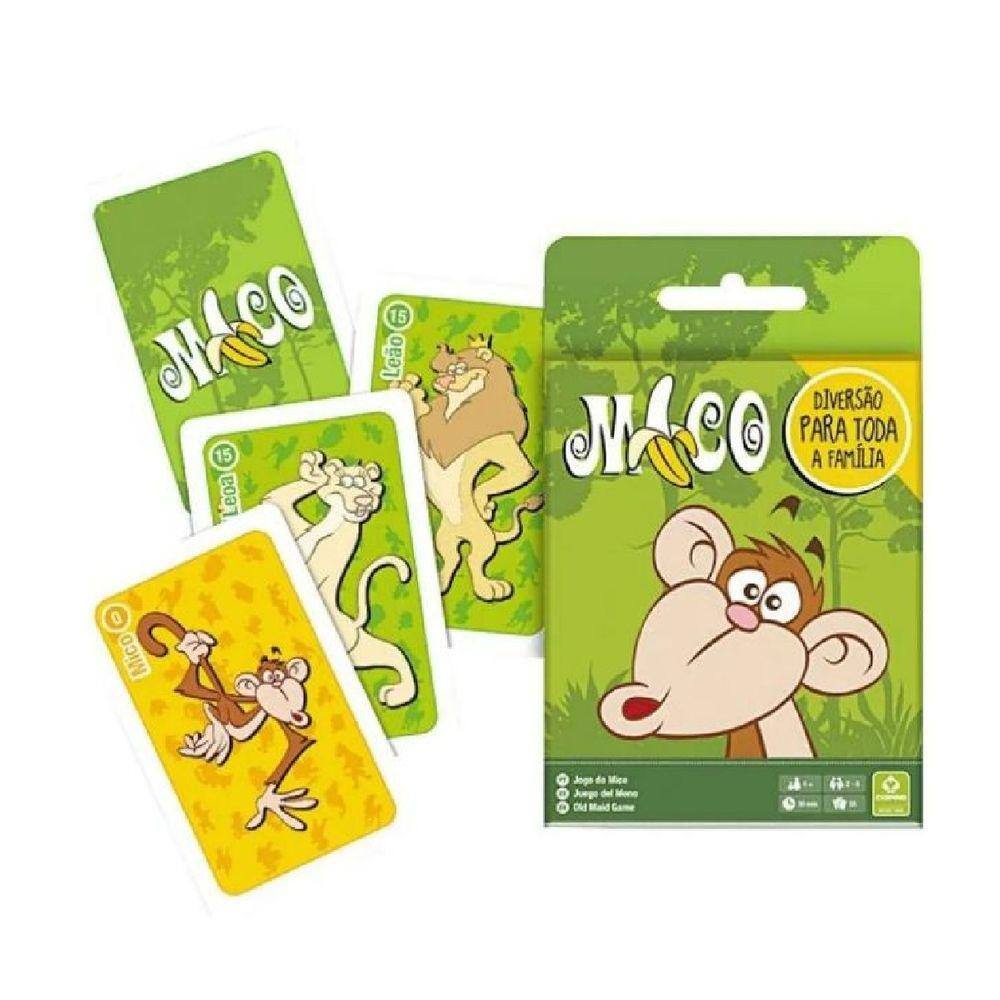 Jogo Do Mico + Jogo Da Memória Com 56 Cartas Ilustradas