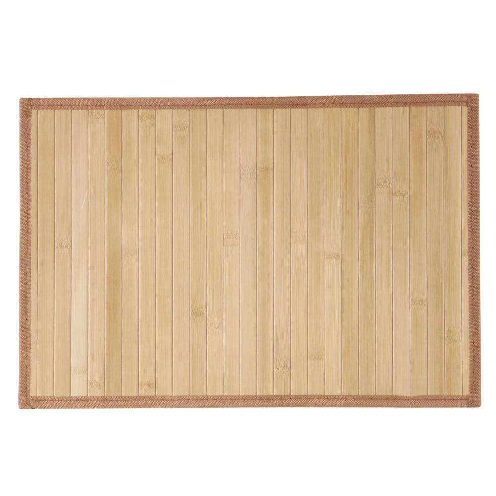 Jogo Lugar Americano Bambu Cru 06 Peças - JA10202