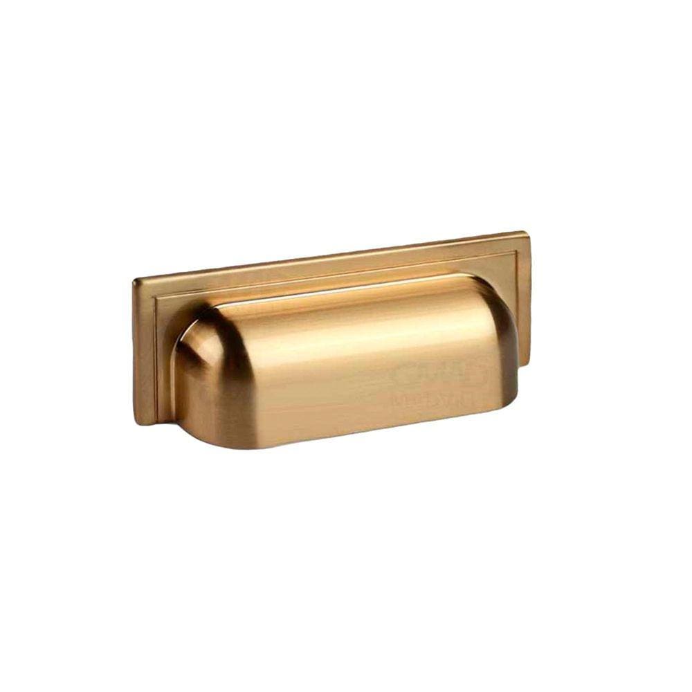 Puxador Plymouth 80Mm Gold Escovado Zen