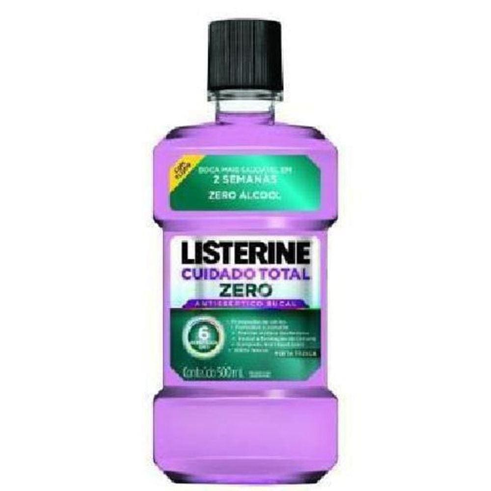 Antisséptico Bucal Listerine Cuidado Total Zero 500Ml