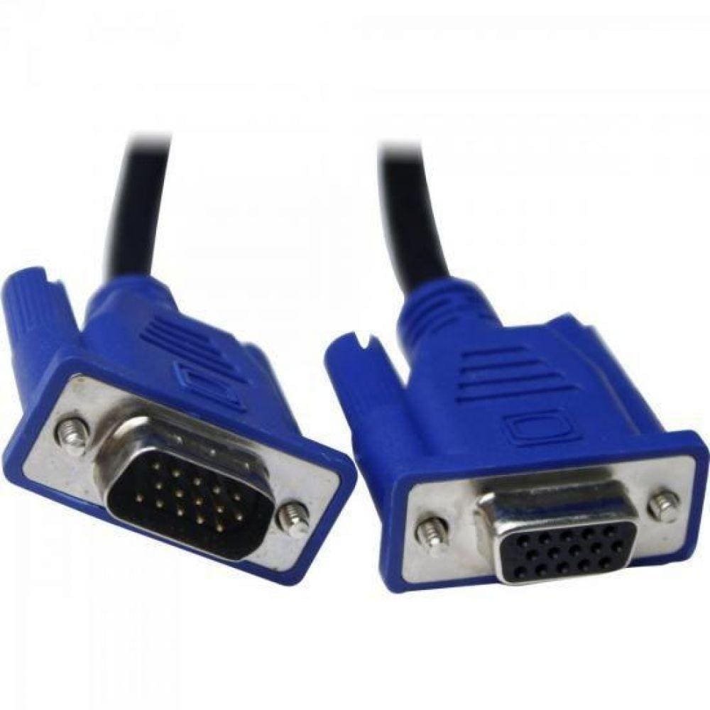 Cabo Vga Hdb15m X Hdb15f Extensor 180mt Bege
