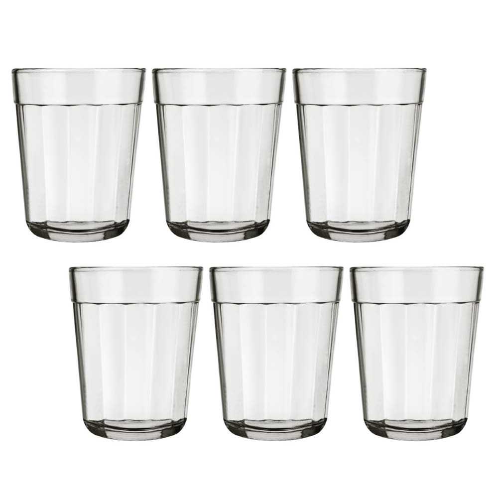 Mini Copos Americano de Vidro Dose Cachaça Shot Tequila 6Un