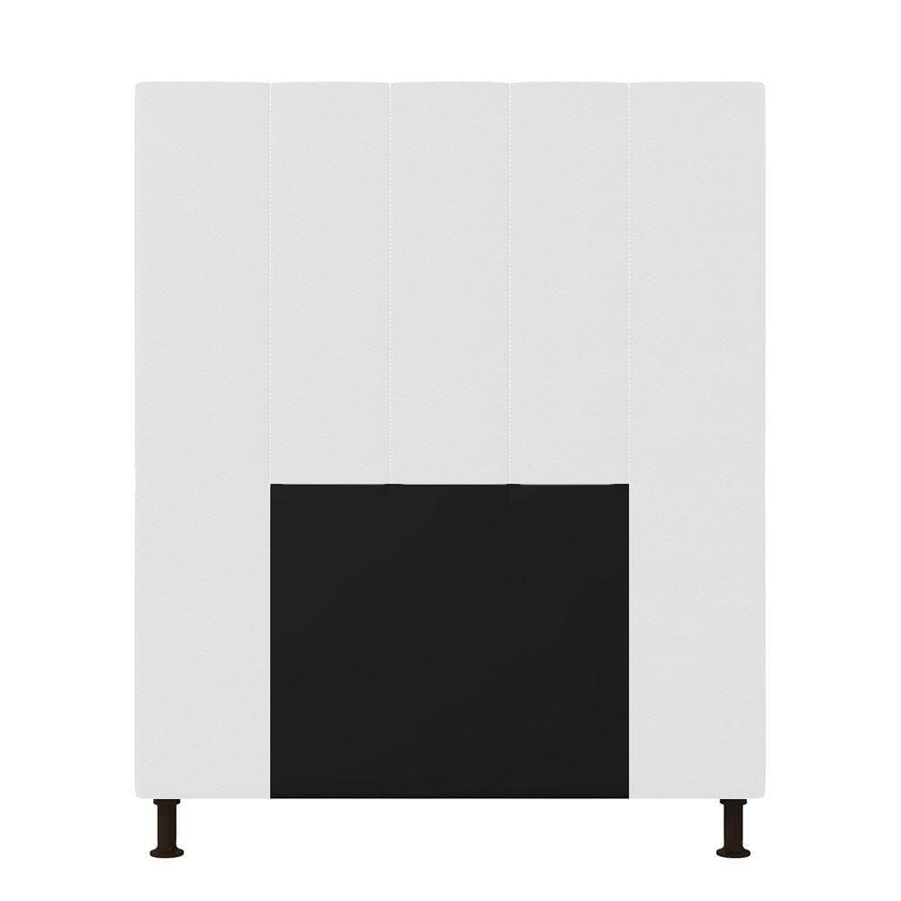 Cabeceira Cama Box Solteiro 90cm Corino Branco