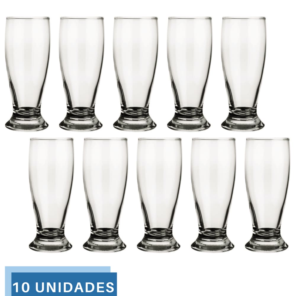 Jogo 10 Copo 200ml Munich Cerveja Bar Restaurante Chopp Nadir