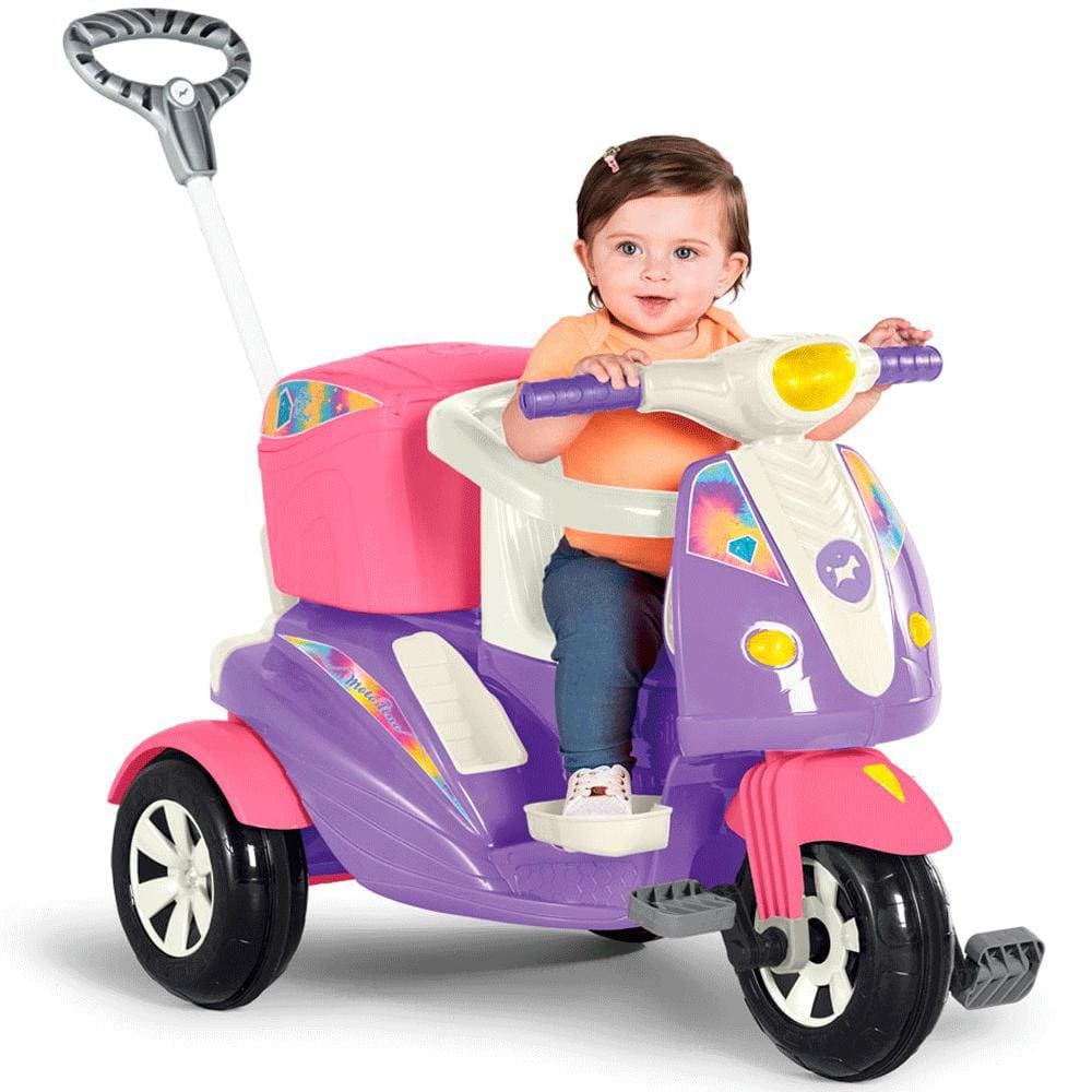 Moto Uno Passeio E Pedal Com Som  Calesita Ref:1036 12 Meses +