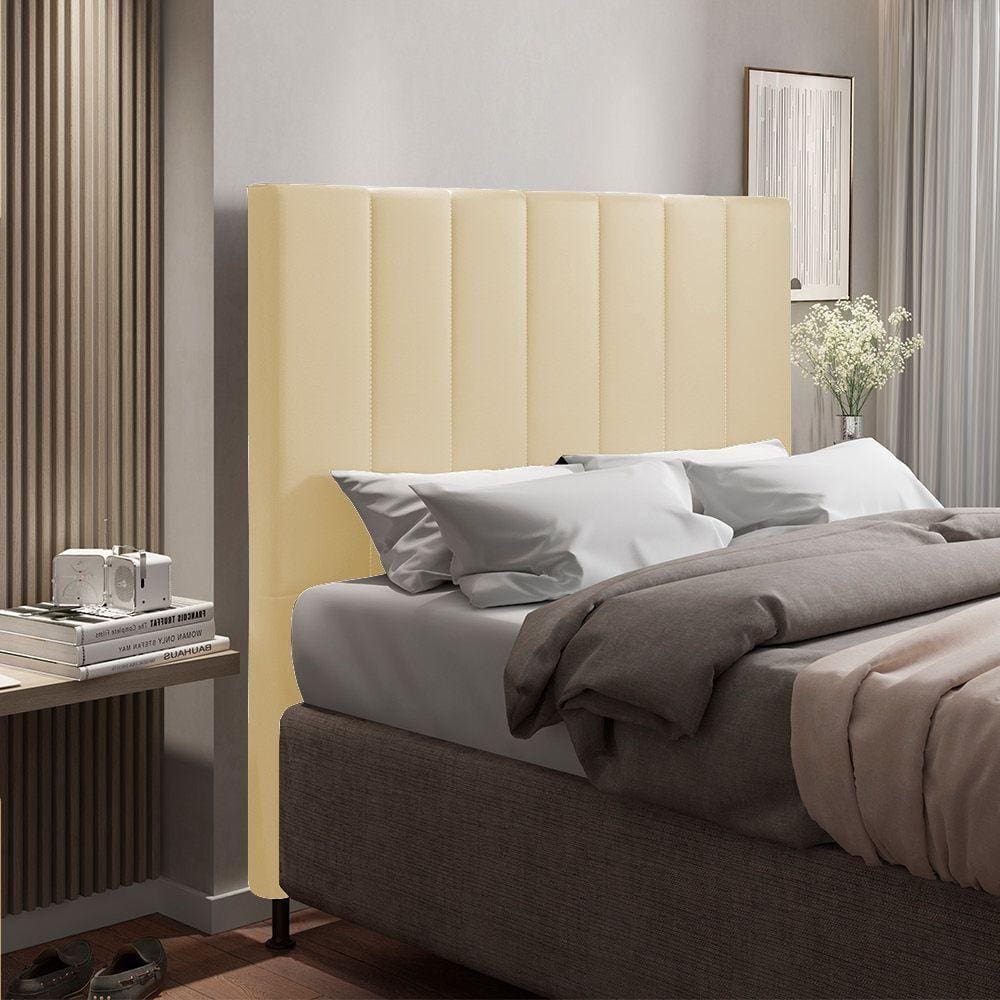 Cabeceira Cama Box King 195cmino Bege