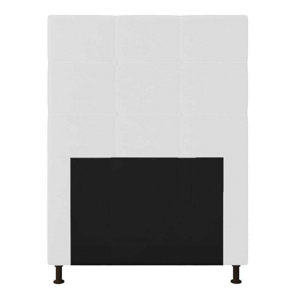 Cabeceira Cama Box Solteiro 90cm Corino Branco