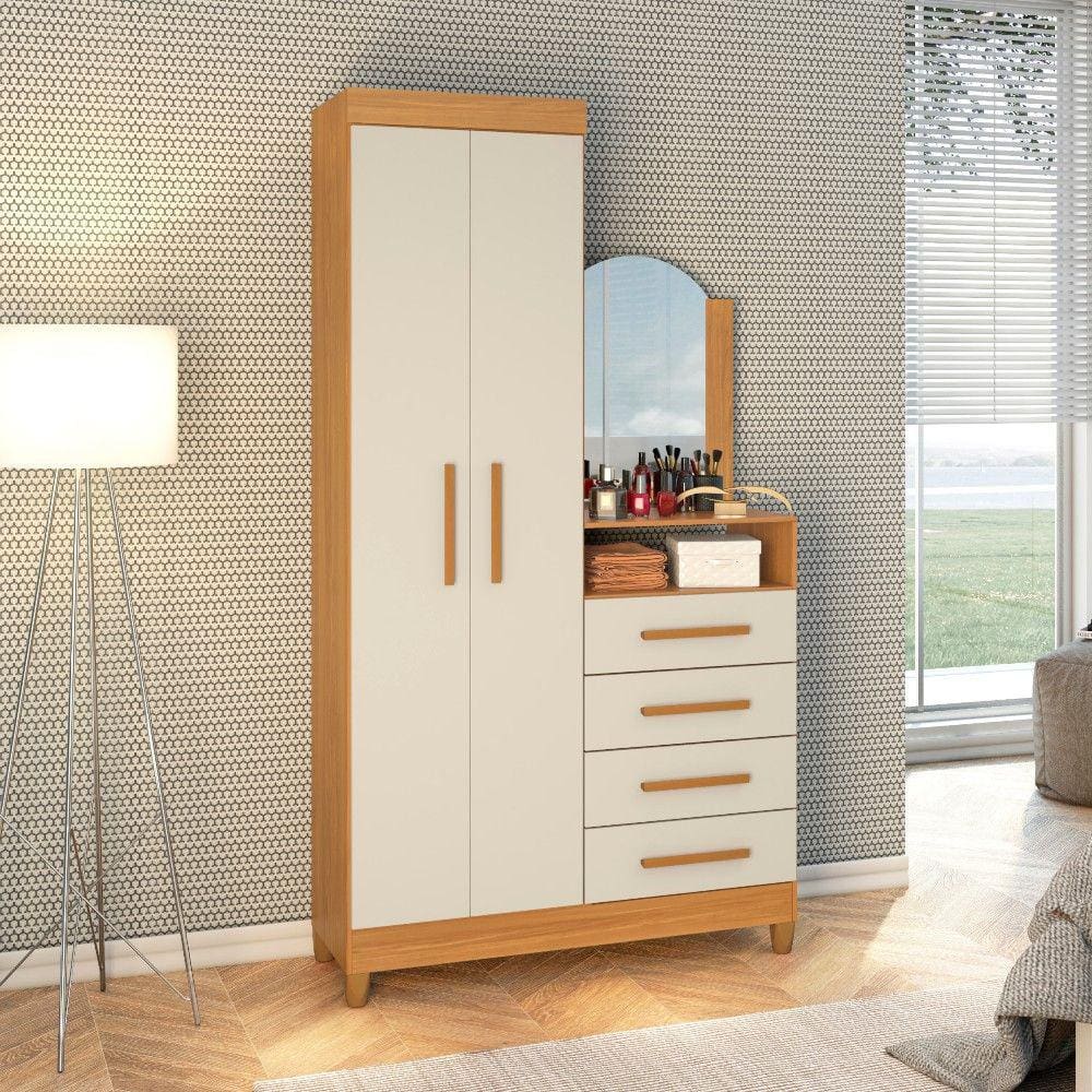 Cômoda Sapateira 4 Gavetas 2 Portas Capri Albatroz
