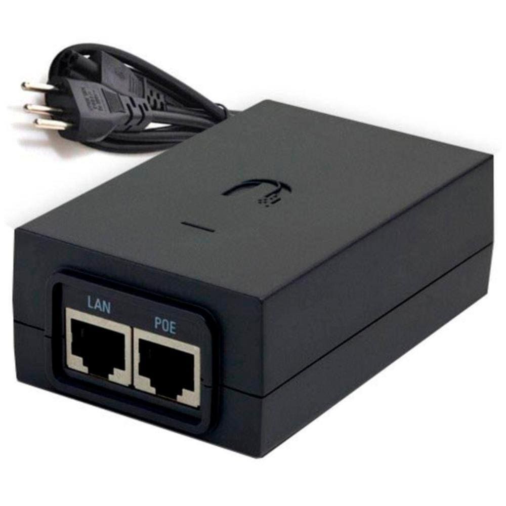 Fonte Injetor PoE Ubiquiti POE-24-12W-G BR - Gigabit - Energia e Dados através do cabo de Ethernet