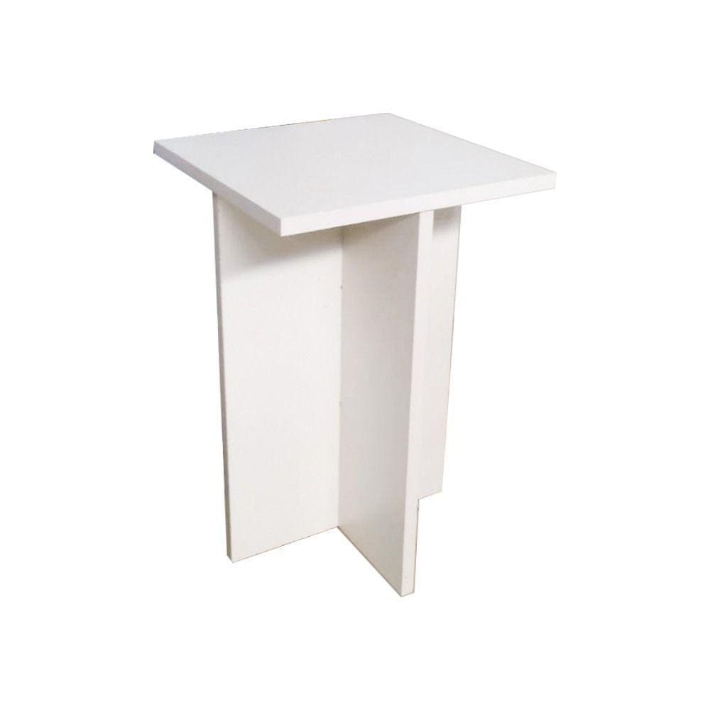 Banco Tampo Quadrado 55 Cm Trovarelli Branco