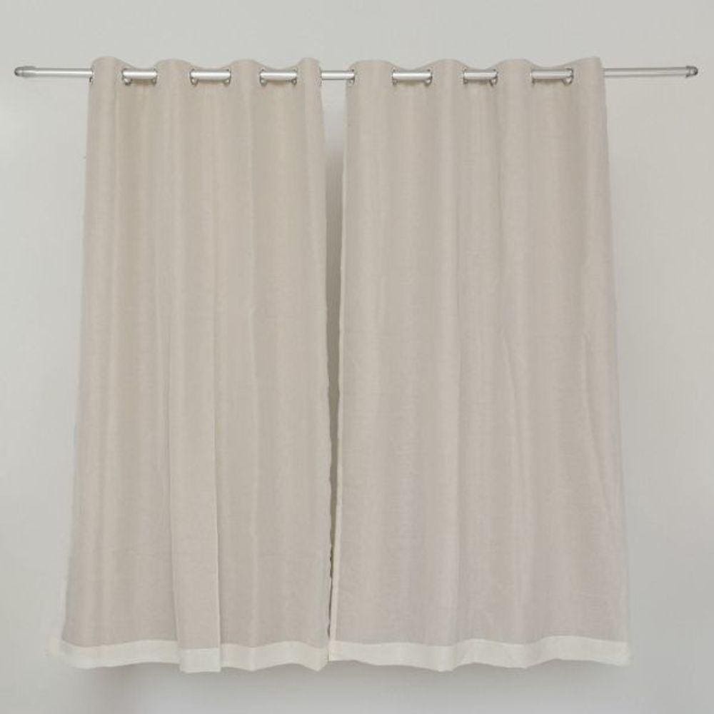 Cortina Pratika 3.00M X 1.70M Lisa Cromo/Bali - Rose