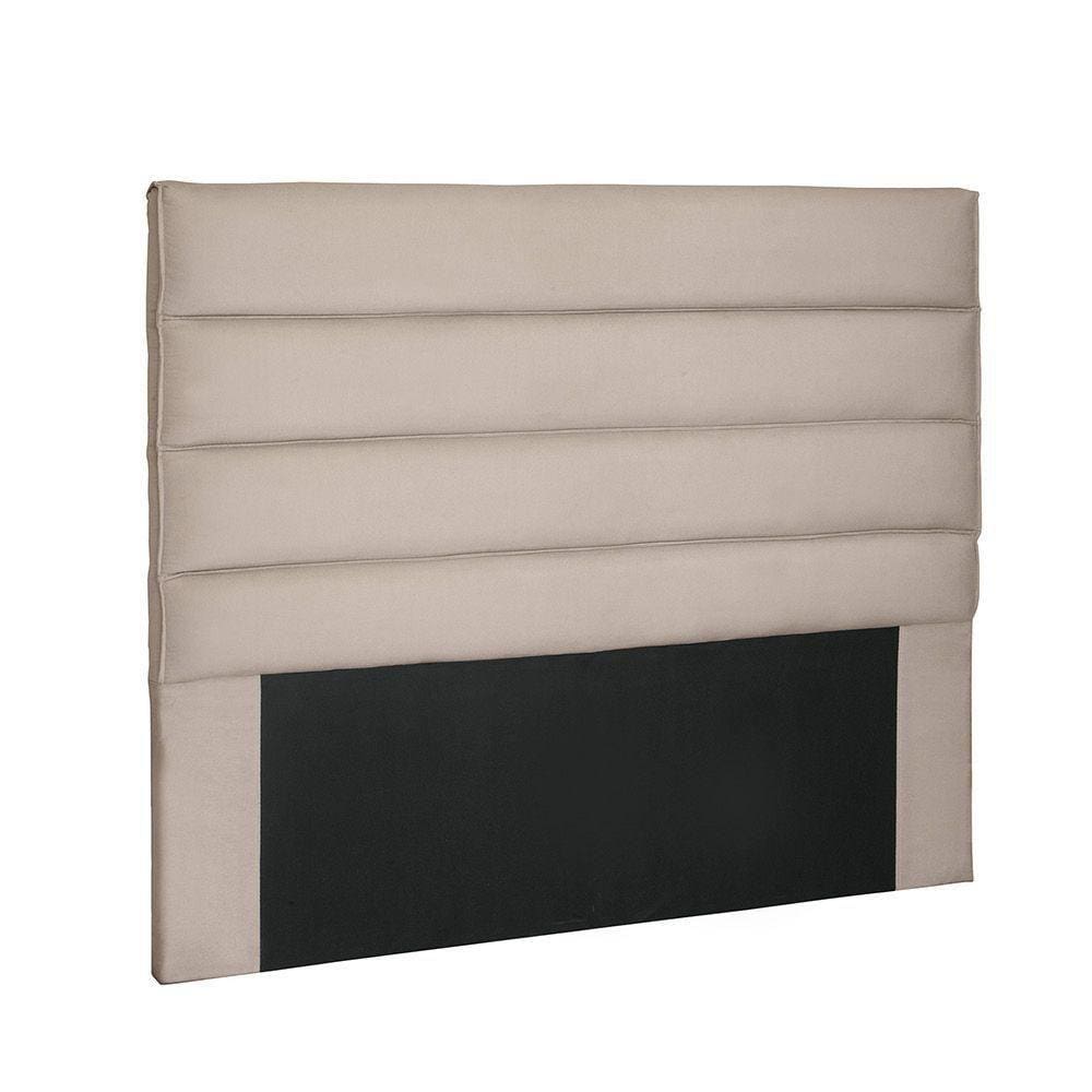 Cabeceira Para Cama Box Queen 160cm Suede Bege
