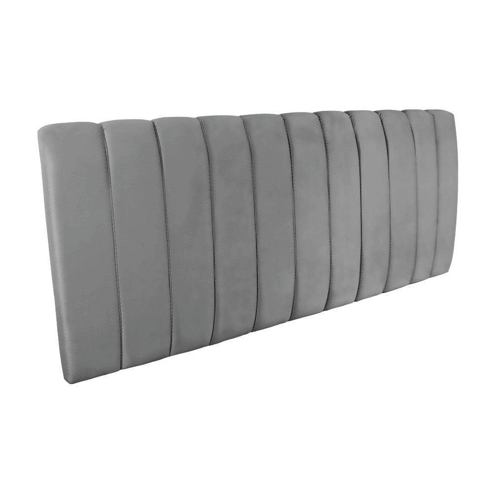 Kit Calçadeira e Painel Olivia King 195cm Cinza