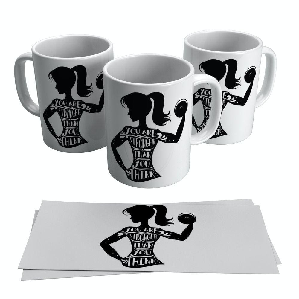 Caneca Feminina Crossfit Fitness Musculação Mulher 325ml
