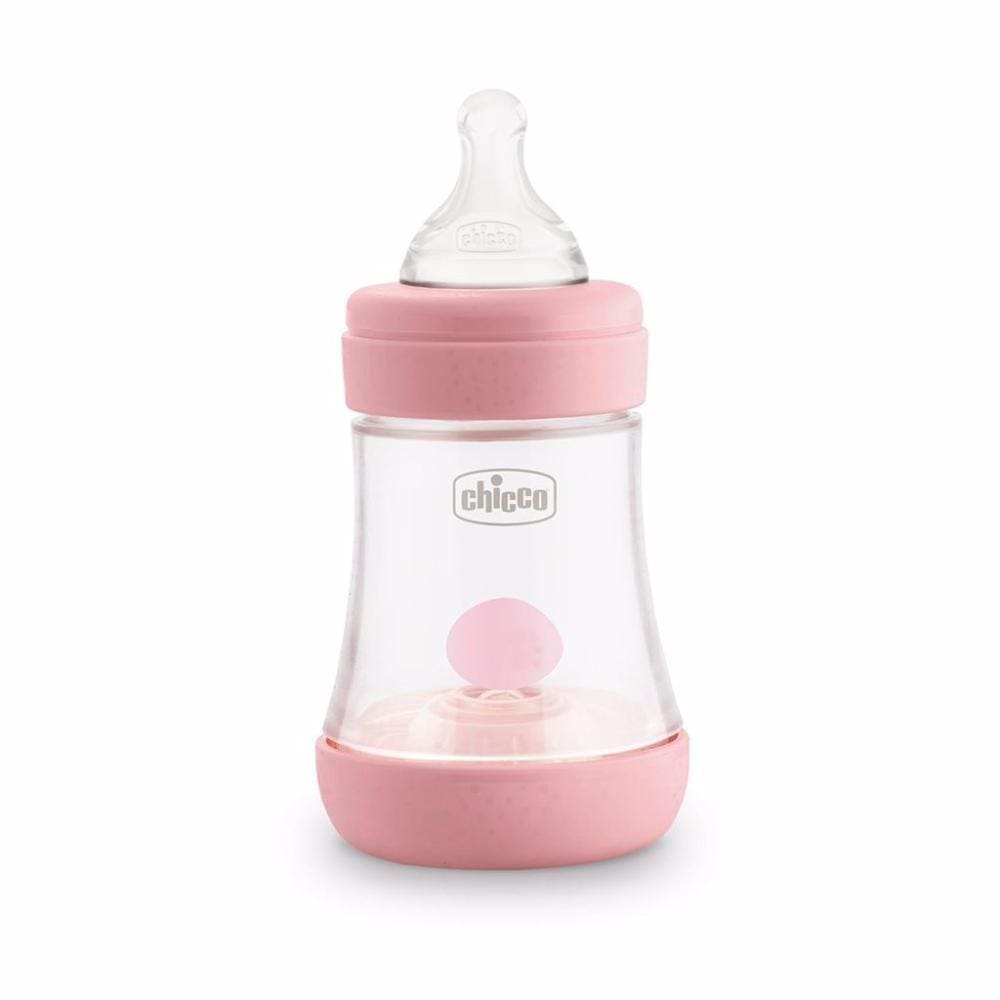 Mamadeira Perfect 5 150ML Fluxo Inicial Chicco Rosa