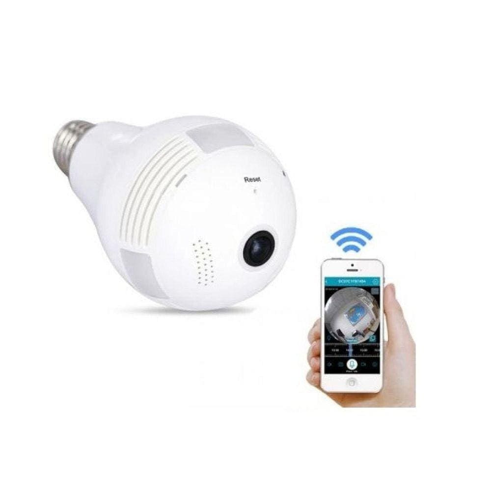 Câmera Ip 360º Parorâmica Wi-Fi Lâmpada Led Kp-Ca153 Ípega