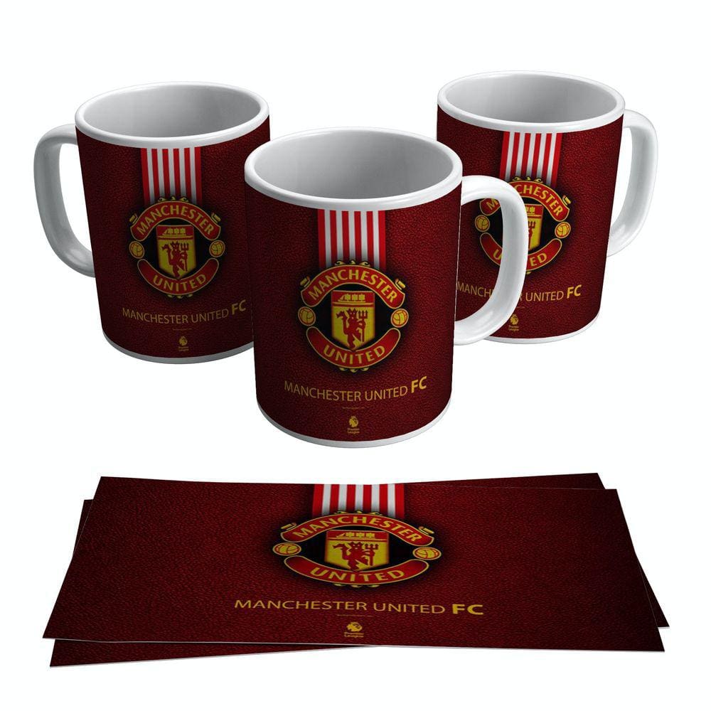 Caneca Manchester United Escudo Time Premier League 325ml