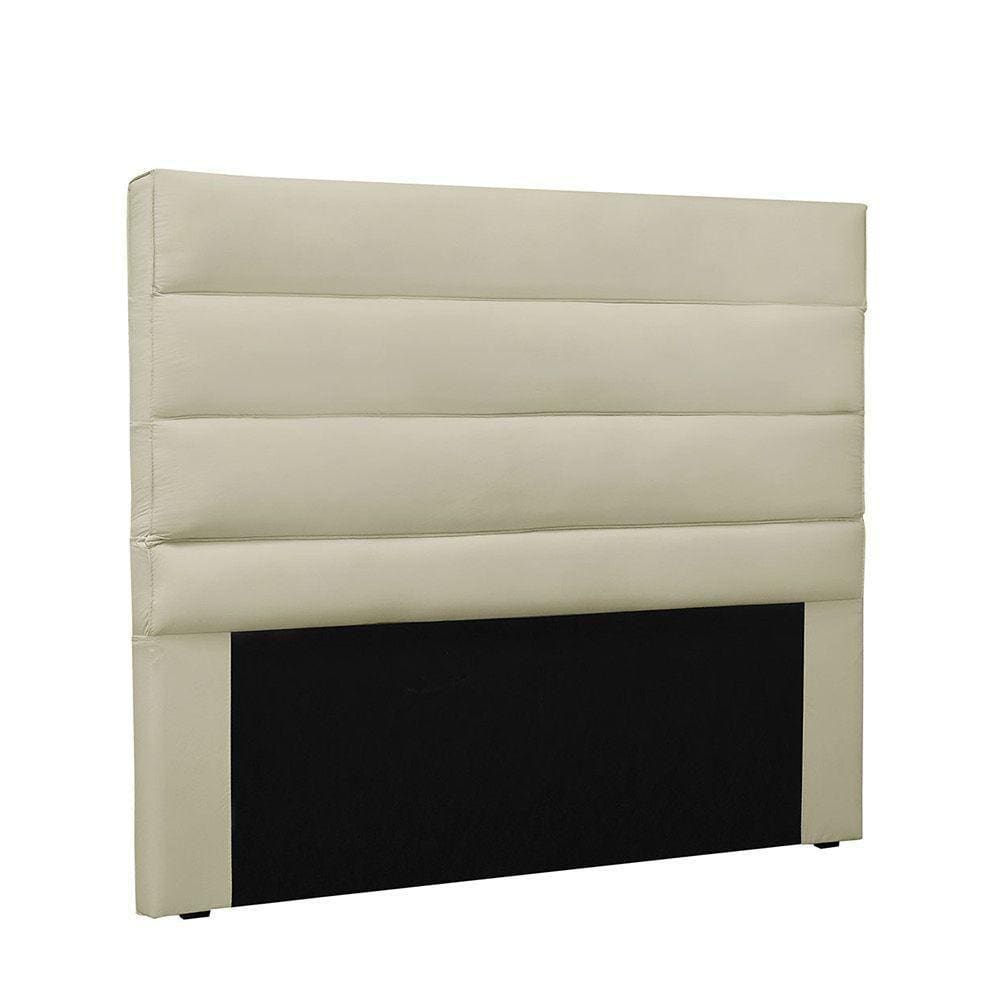 Cabeceira Para Cama Box King 195cm Corino Bege