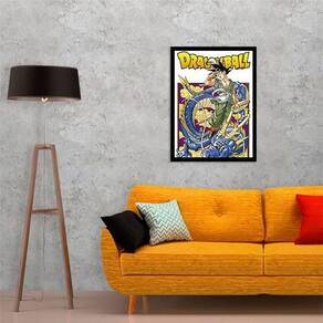 Quadro Decorativo Dragon Ball Z Goku Sayajin 2 Peças M20