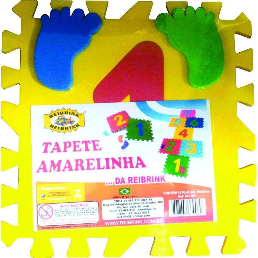 Tapete De Eva Amarelinha Numérico